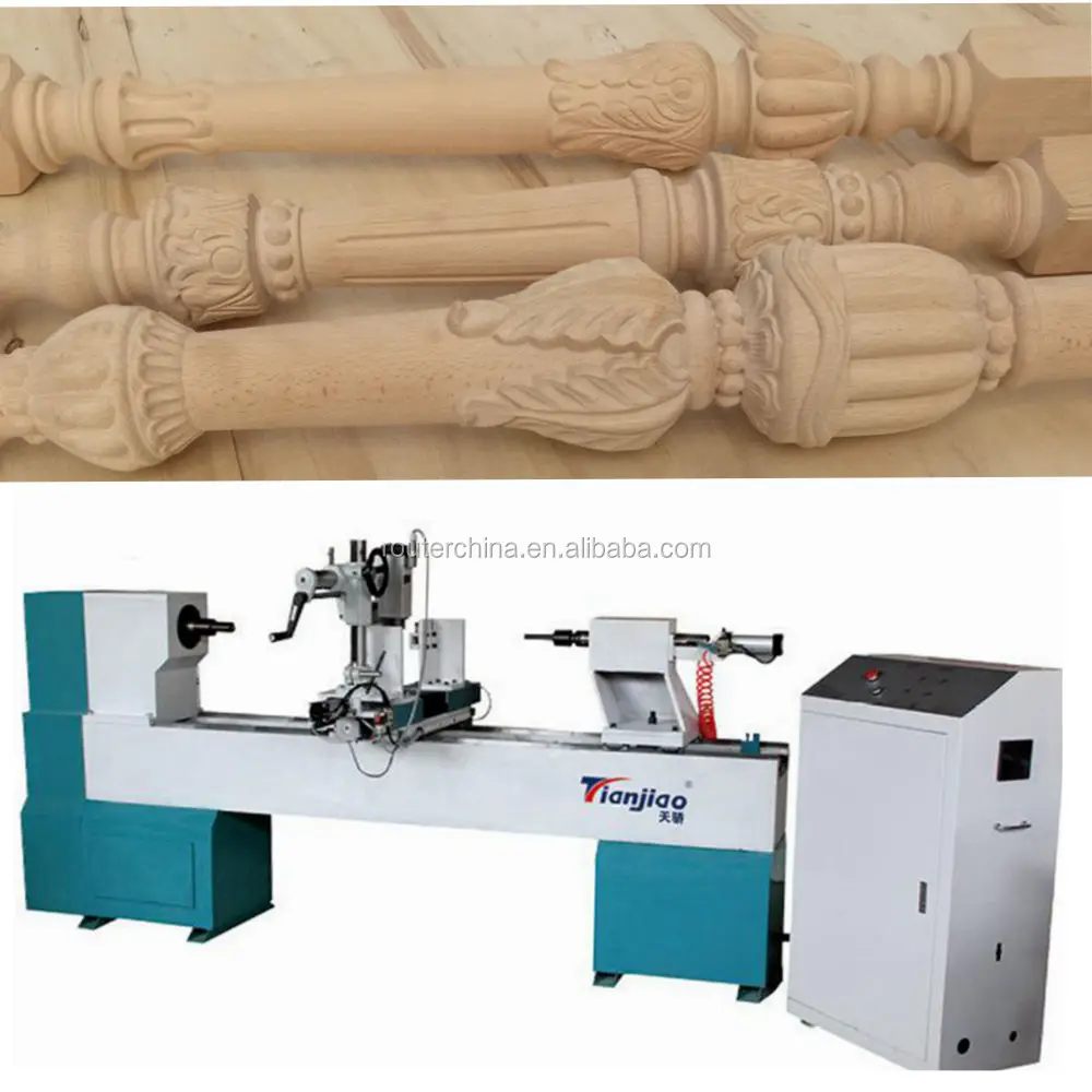 Low Cost Home use Hotsale Wooden Saw Dowel CNC Wood Lathe Machine
