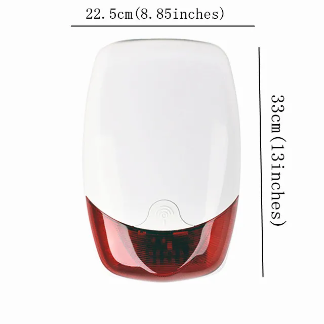 0utdoor flash strobe light Outdoor siren alarms with battery backup 12V strobe siren with light