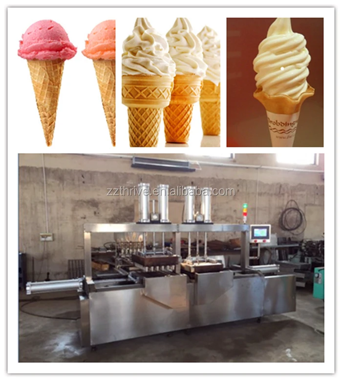 Many heads cafe shop applicable ice cream cone making machine/equipment