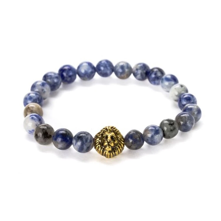 8mm Men Jewelry Wholesale Bangle Natural Jade Stone Beaded Bracelet