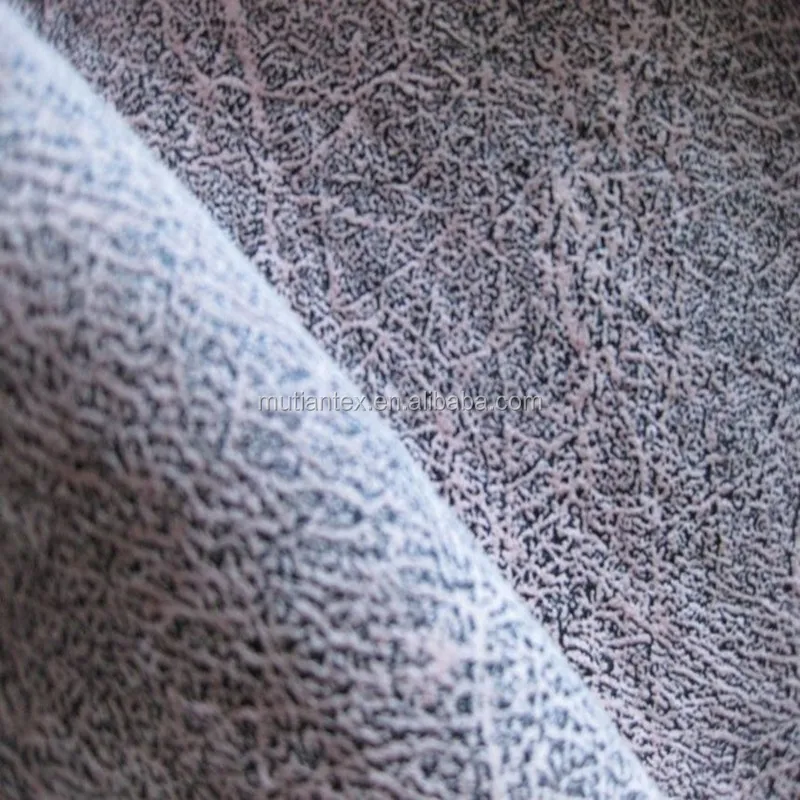 100% polyester elephant skin sofa faric gold stamping polyester micro suede fabric