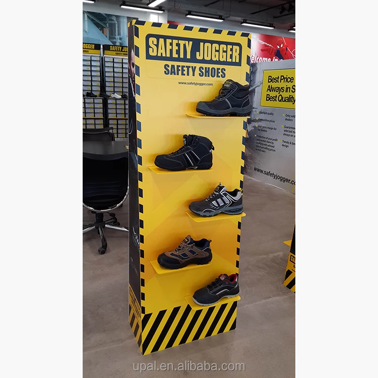 POP shoes display fashionable hot sale PVC display shelves for shoes store