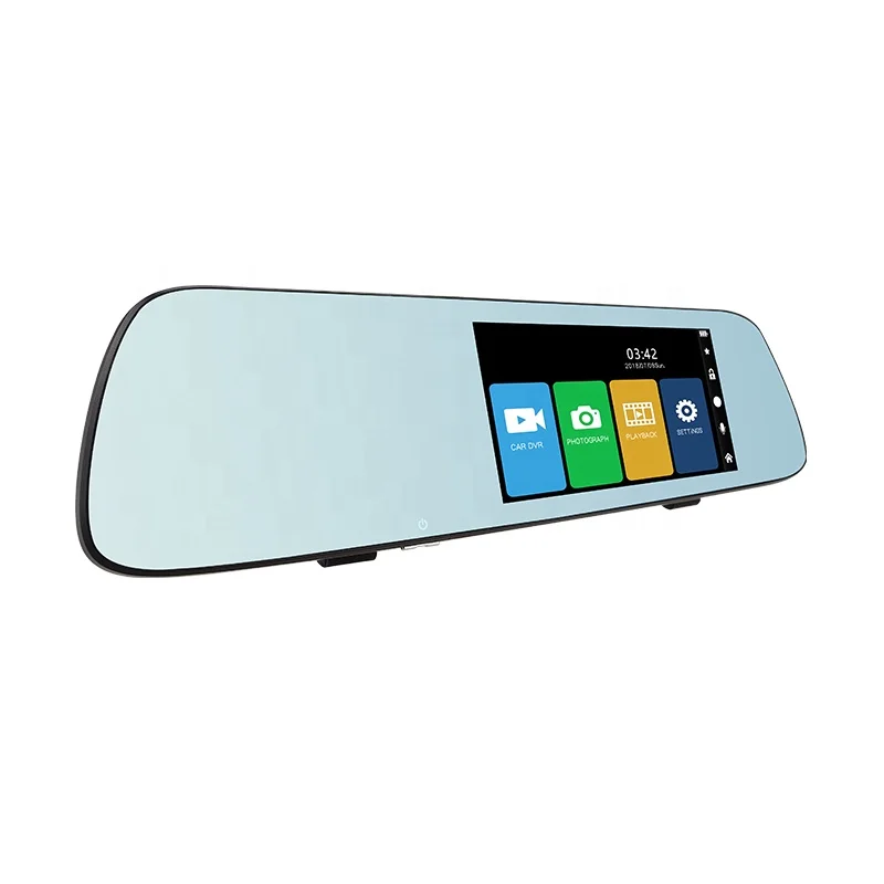 5 inch Display Rearview Mirror Car DVR Recorder Generalplus Touchscreen Car Dash Camera Auto Front and Rear View Video Recorder