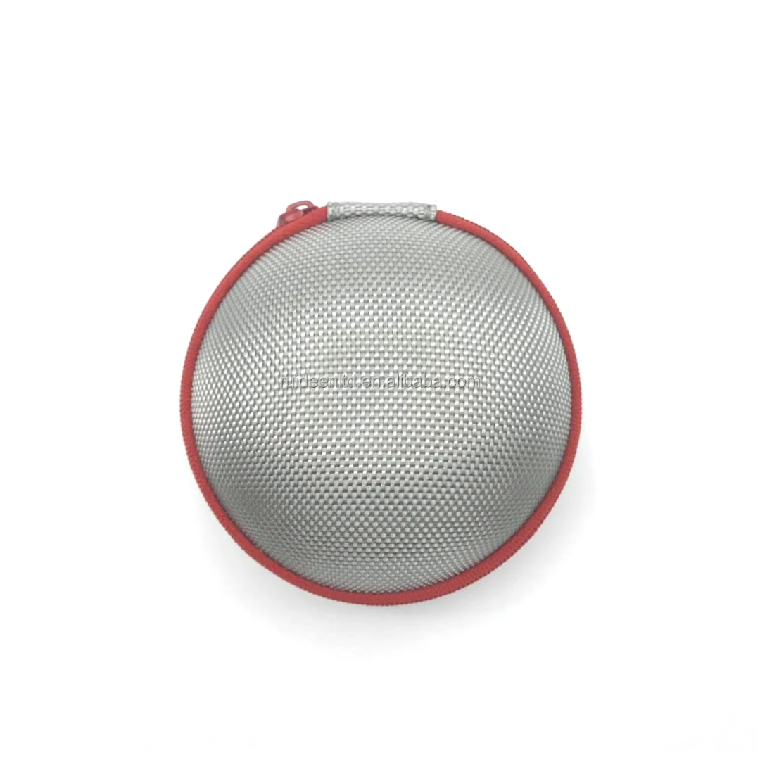 9.8(Diameter)*5.4CM Round Nylon 1680D Hard Shell EVA Case for Earbud Case (LZH-42)