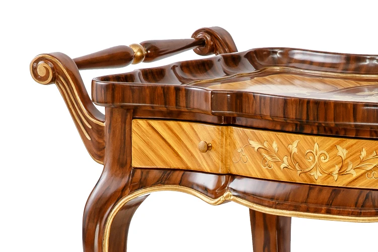 Роскошная деревянная тележка для еды чая закусок переноски из кухни в гостиничные номера стол ресторана Сервировочные традиционные