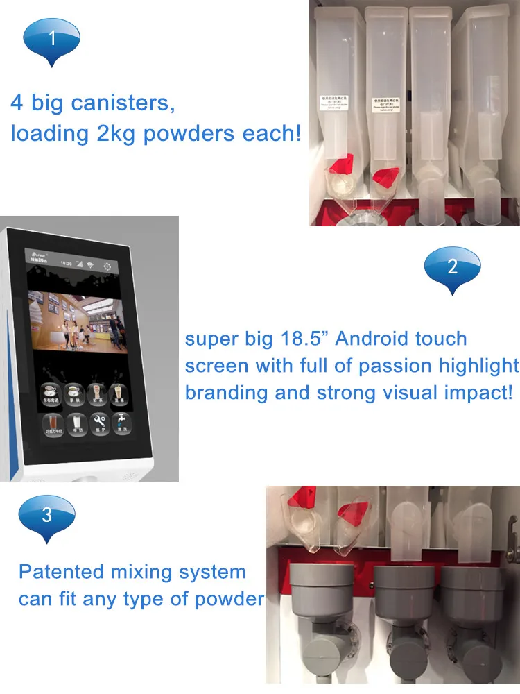 Intelligent Instant Coffee Machine with ANDROID Screen - Master