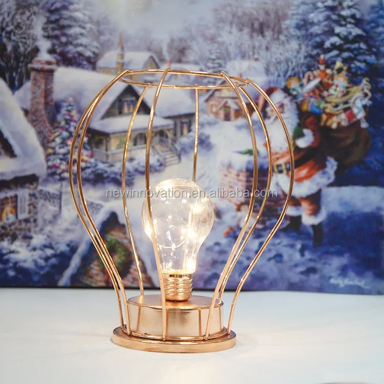 hot sale products table lamp for home decoration warm white copper wire light diamond lamp