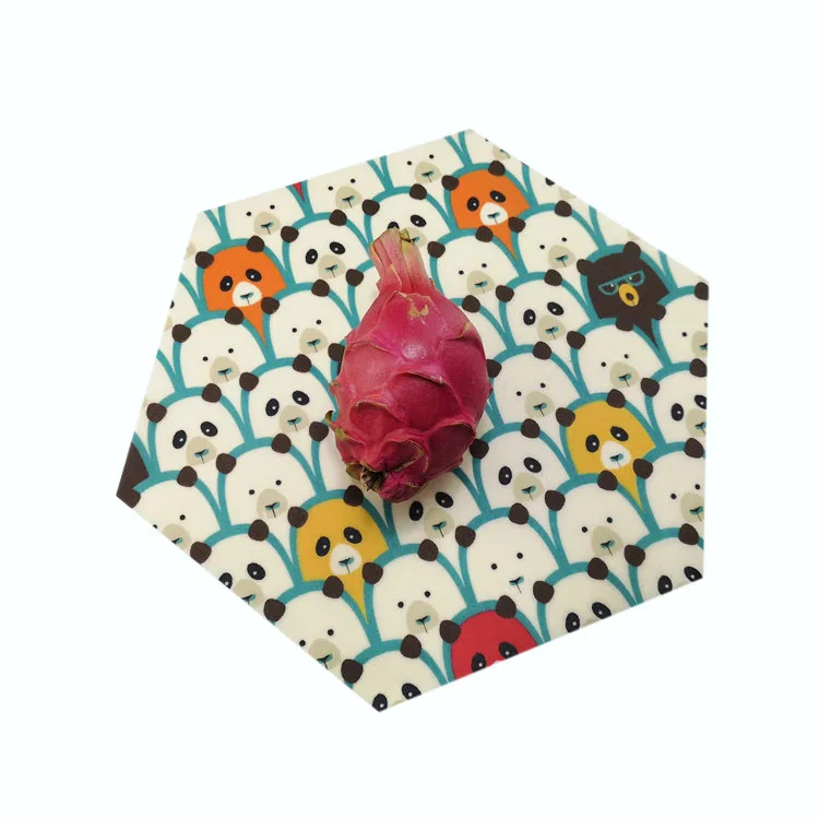 Sandwich Lunch Pack Amazon hot Selling Biodegradable Natural Organic Cotton Fabric Beeswax reusable Food Wraps