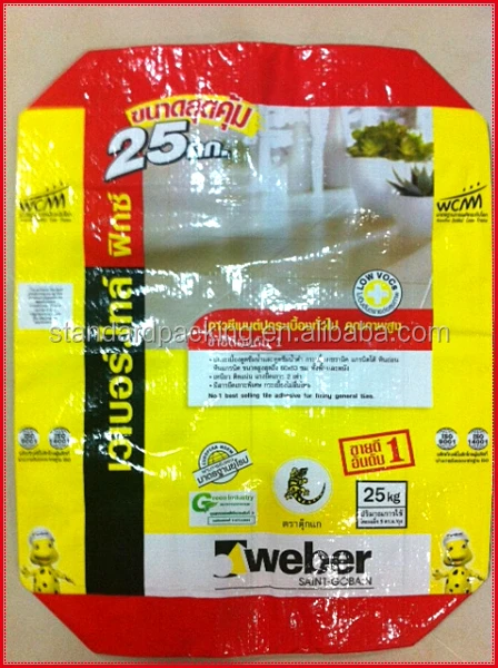 
bopp laminated pp woven laminated wall putty bag 