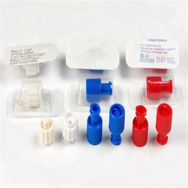 Medical Disposable Transparent Heparin Cap For I.V. Catheters Cannulas CE And ISO Approved