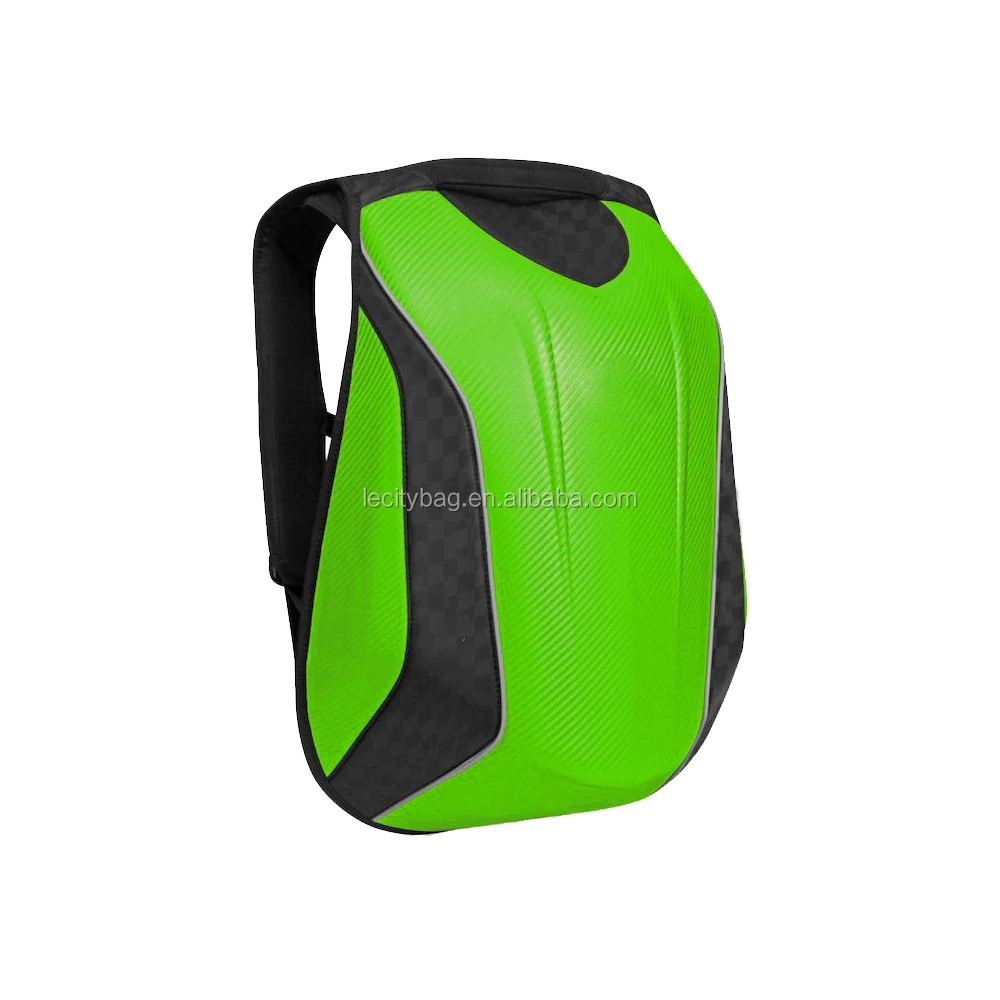 2018 best Hot Sale hard shell motorcycle bag backpack,shoe helmet laptop sleeve compartment function riding cycling pack