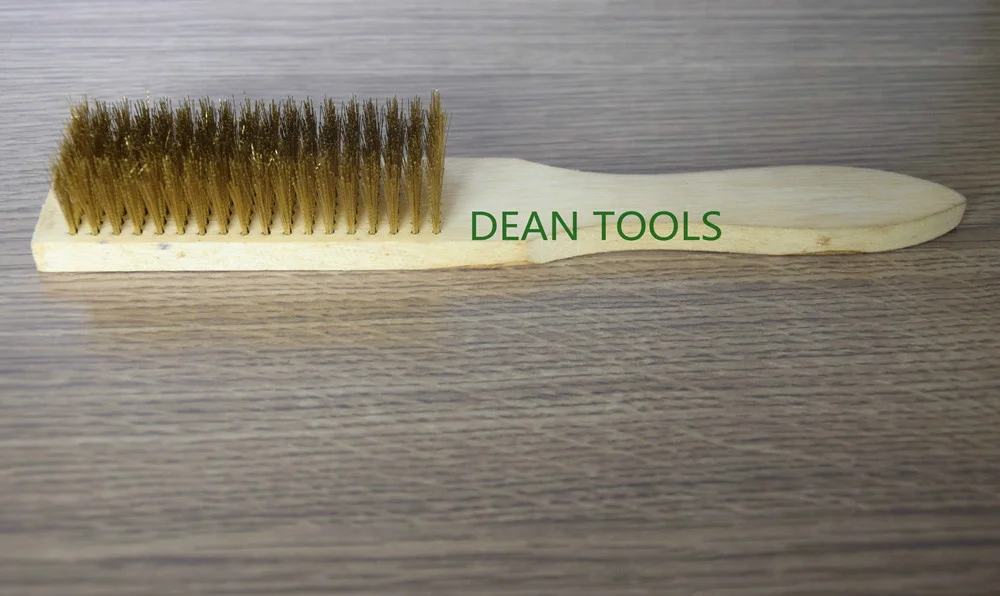 Machine rust cleaning brass non sparking handle wire brush brush