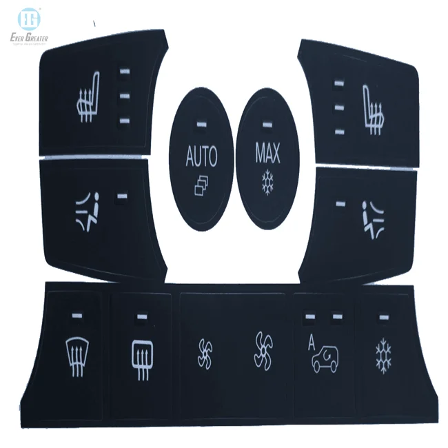 High quality front panel overlays control panel switch dashboard sticker Adhesive PET PC 3M adhesive touch screen panel