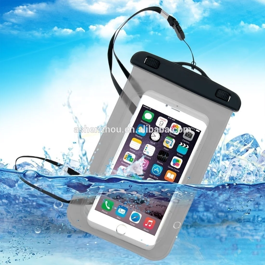 China Factory High Quality Custom 100% sealed Waterproof Touch Screen PVC Pouch Mobile Smartphone Bag for huawei Waterproof case
