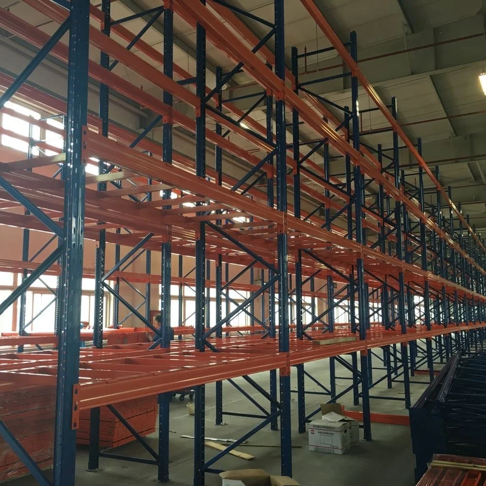 Pallet Rack System with Pallet Support Bar