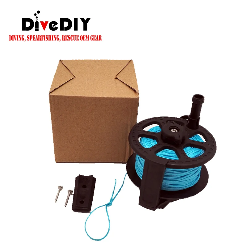 High Capacity 2mm Dyneemaline spearfishing reel with flat/round line