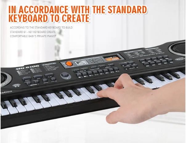 Multi-function 61 keys Piano keyboard Children learning toys electronic organ musical instrument