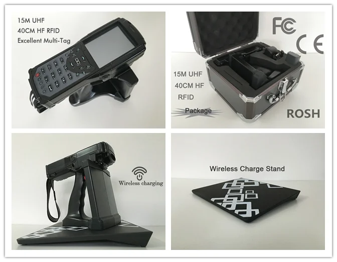 RFID 40 cm long range HF handheld  reader for jewelry/library/document/metal inventory management system with software solutions