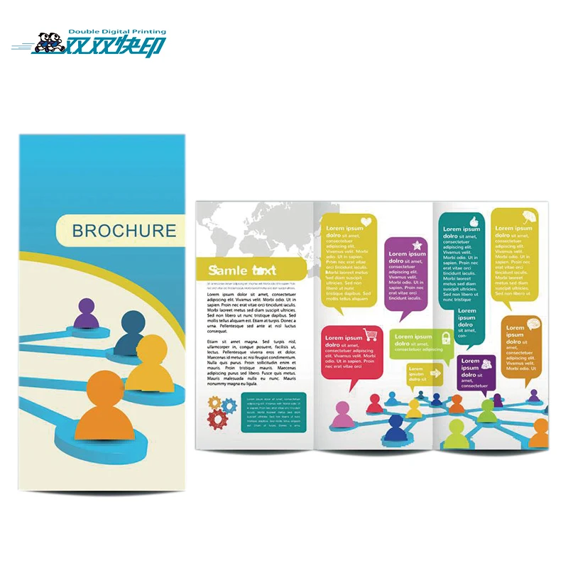 Custom Printing High Quality Watches Jewelry Instructions Folding Pages Brochure Flyers Business Offset Printing