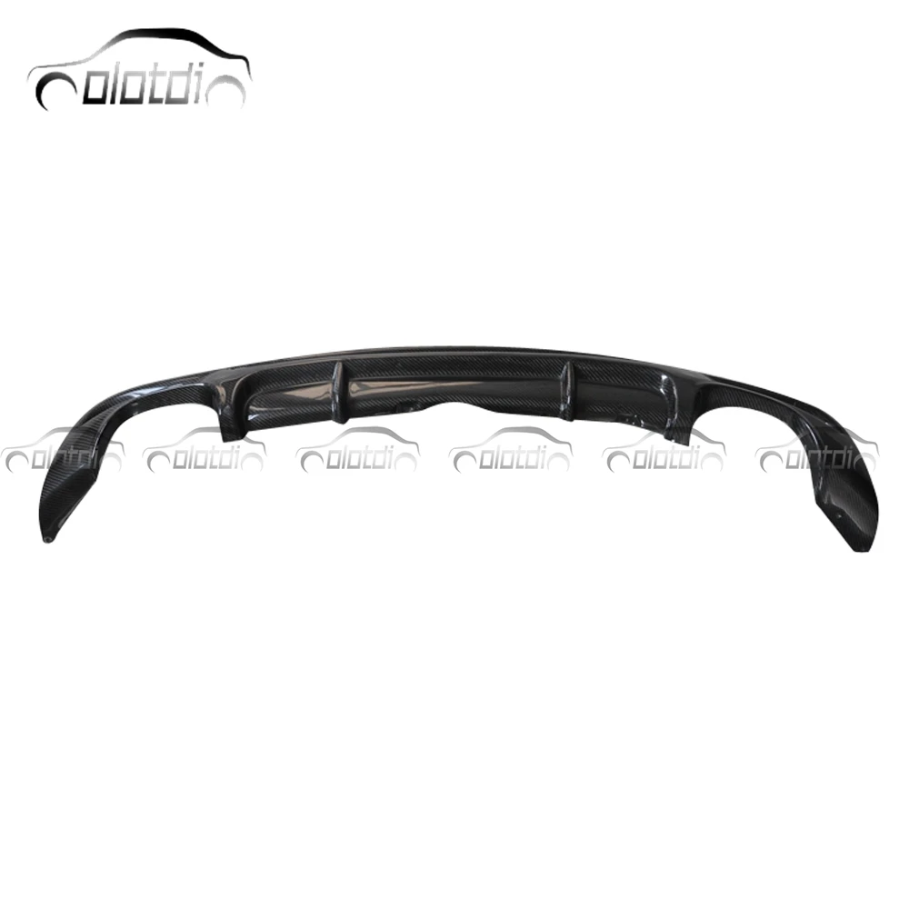 Carbon Fiber Rear Bumper Fins Spoiler Wing Lip Splitter Diffuser for Mercedes Benz W204 C63 2009+