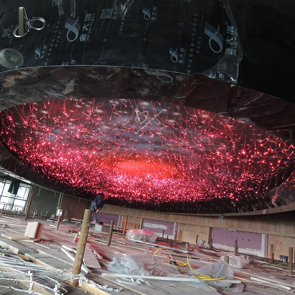 End Glowing Fiber Optics Plastic Optical Fiber Starry Light For Ceiling Roof Top