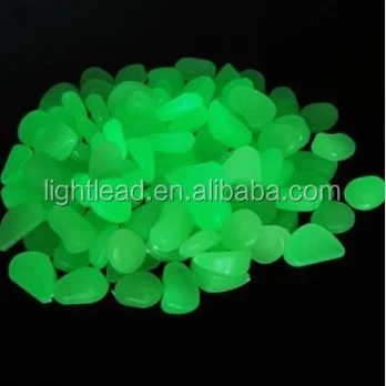
decoration fluorescent stones for garden, sand beach, sea world 
