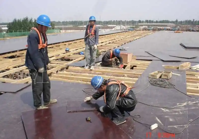 
11 ply 18mm laminated marine plywood/timber for concrete formwork 