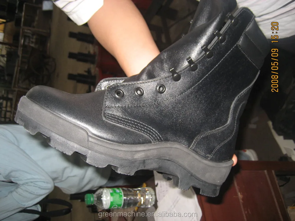 
Full automatic Dual density combat boots military boots injection moulding machine 