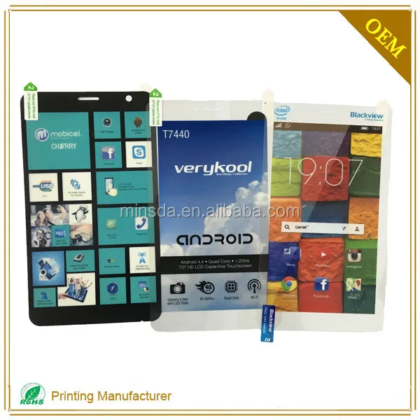 Minsda Fashion 24k Gold Plating Flashing Mobile Phone Led Light Sticker