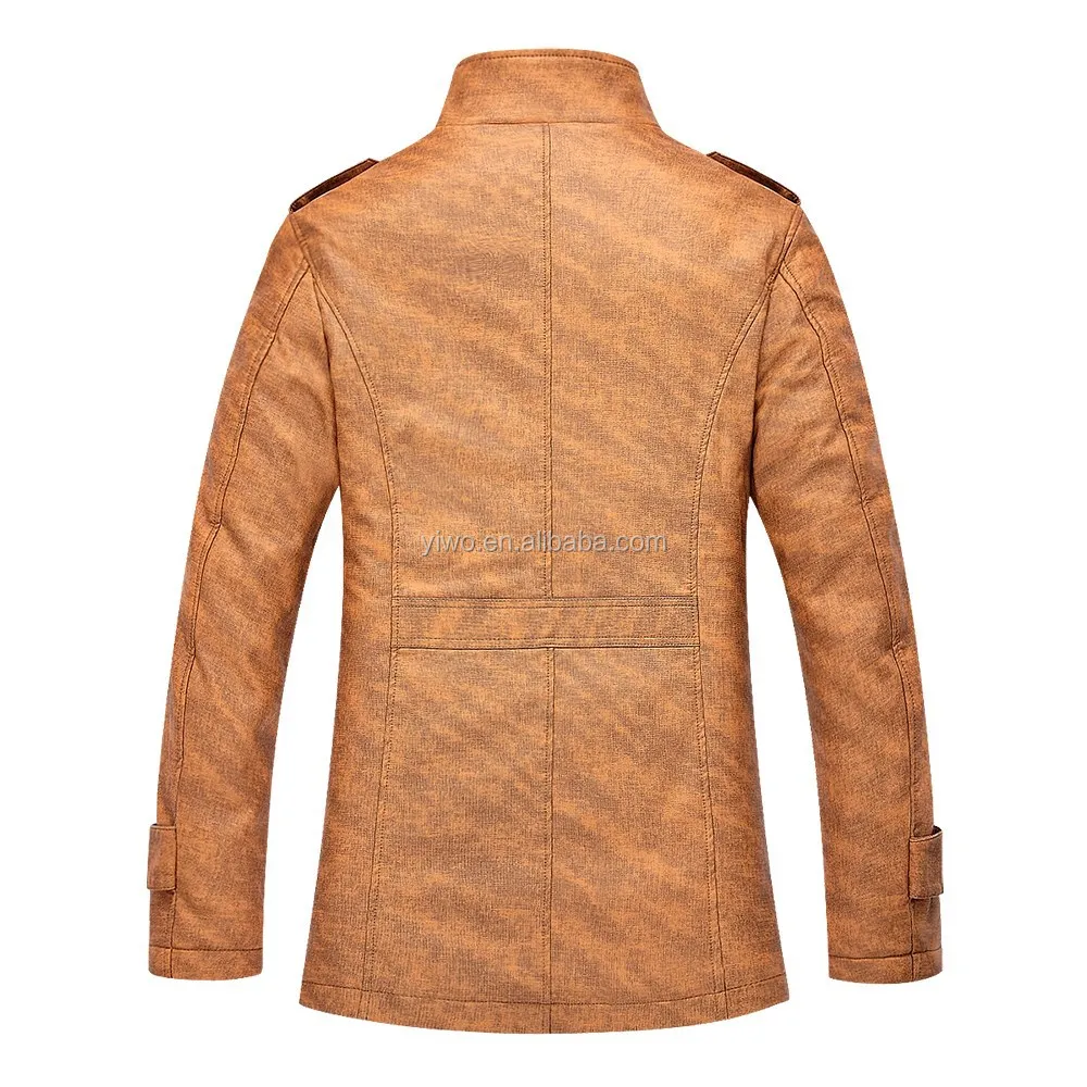 Оптовая продажа PU куртки Лучшее качество 2015 Новый стиль Мужская кожаная куртка