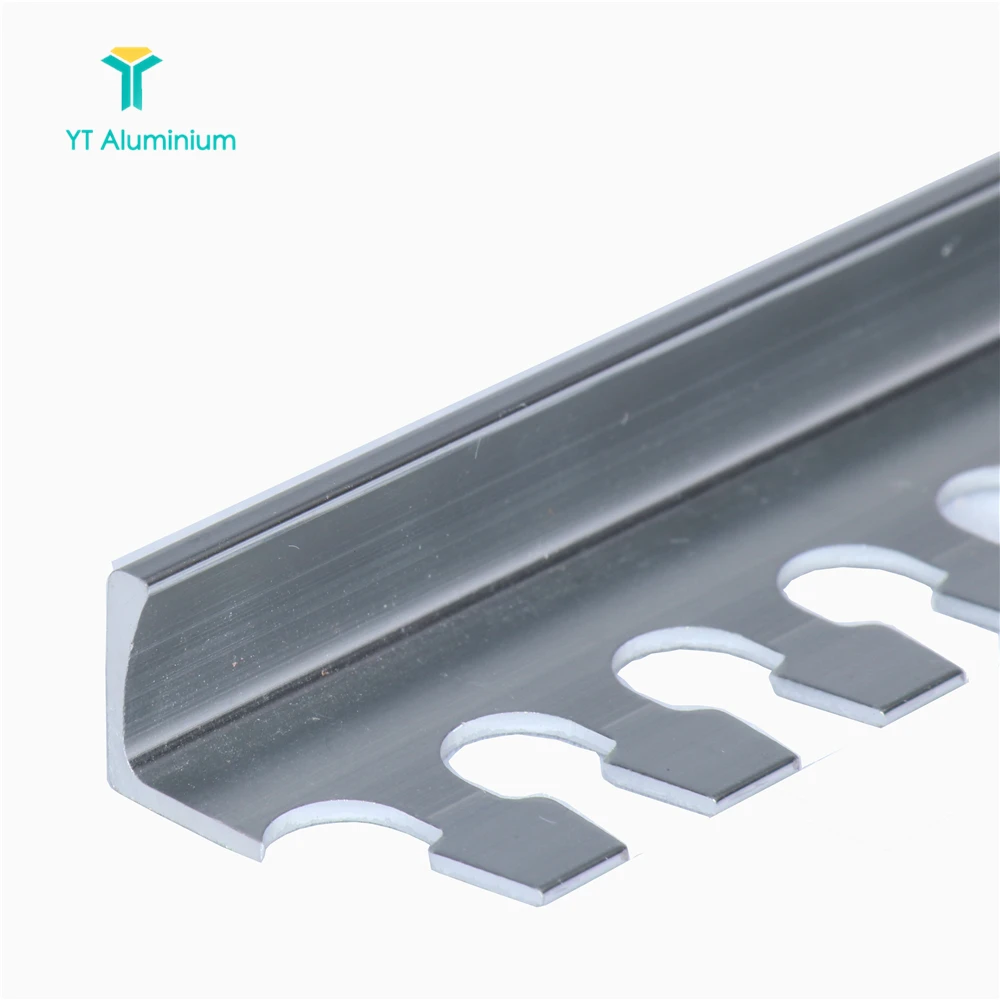 Flexible Chrome Trim Aluminium L Profile Tile Edging Trim