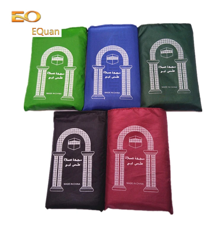 2020 Factory direct  Islamic travel water-proof pocket Muslim prayer mat without  compass