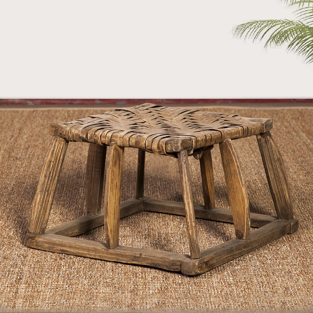 
Wholesale living room Chinese vintage style wooden stool 