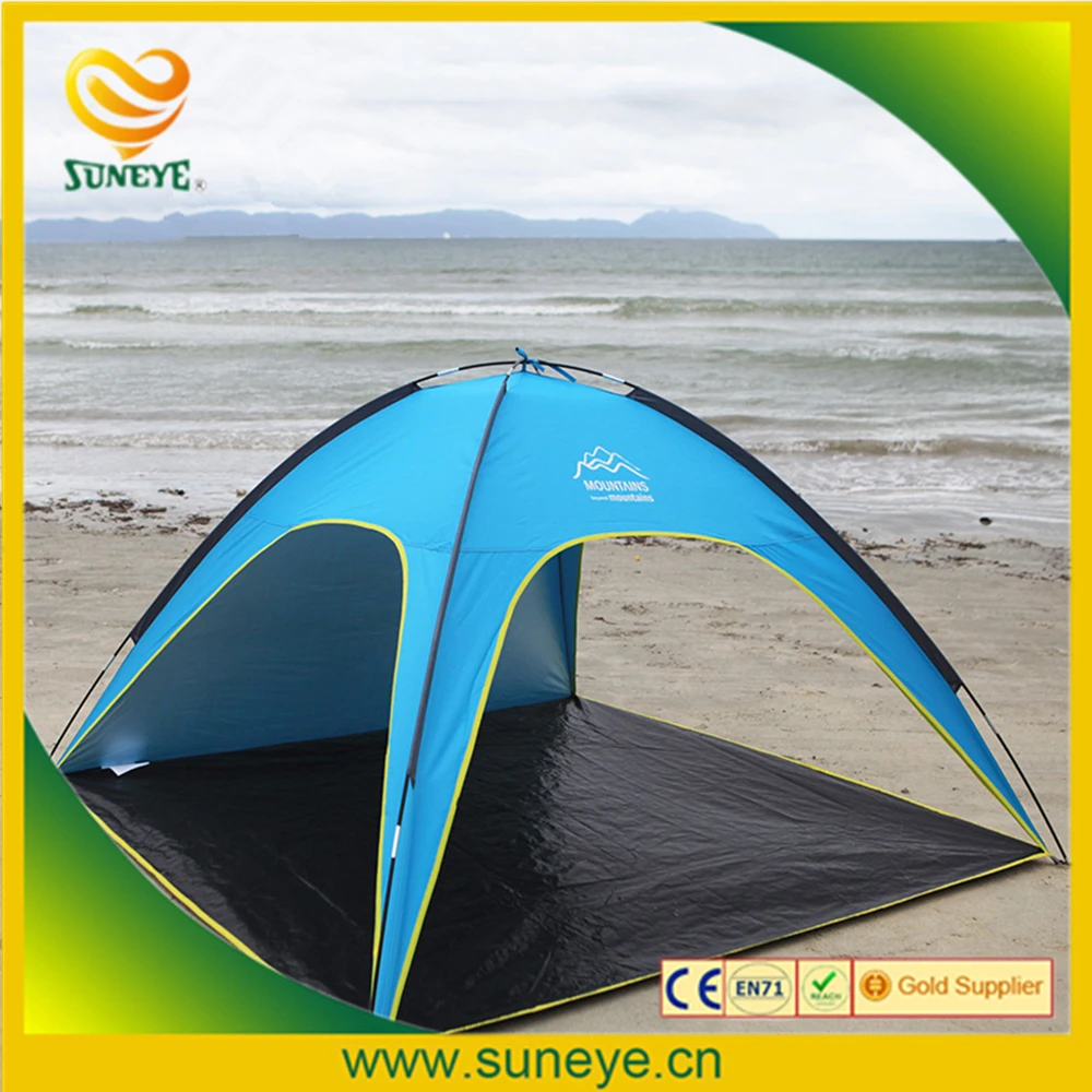 4 People Beach Tent Ultralight Beach Camping Tent Sun Shelter Large Outdoor Folding Awning Tenda Wind-resistant Tente Anti-UV