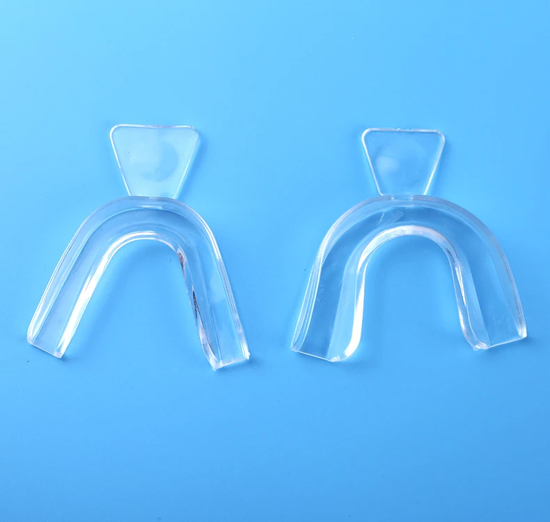 
teeth whitening thermo froming mouth tray with handle, hot water molded style--big size 