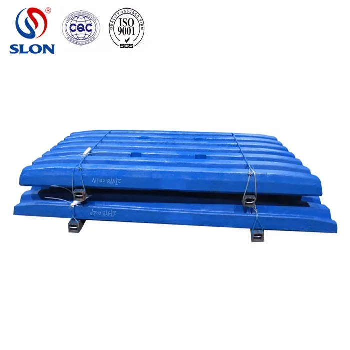 High Manganese Steel Kleemann Fixed And Swing Jaw Plate For Kleemann Mc100z,Mc110z Evo Jaw Crusher