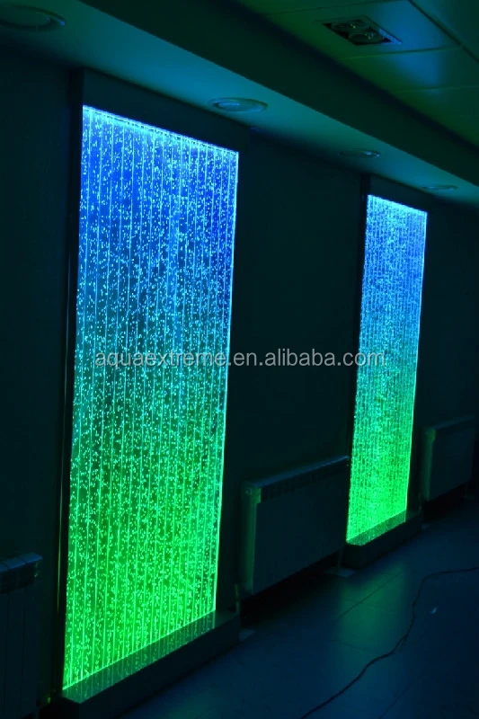 LED Room Divider Acrylic Water Bubble Wall Moving Bubble Wall Water Fountain indoor