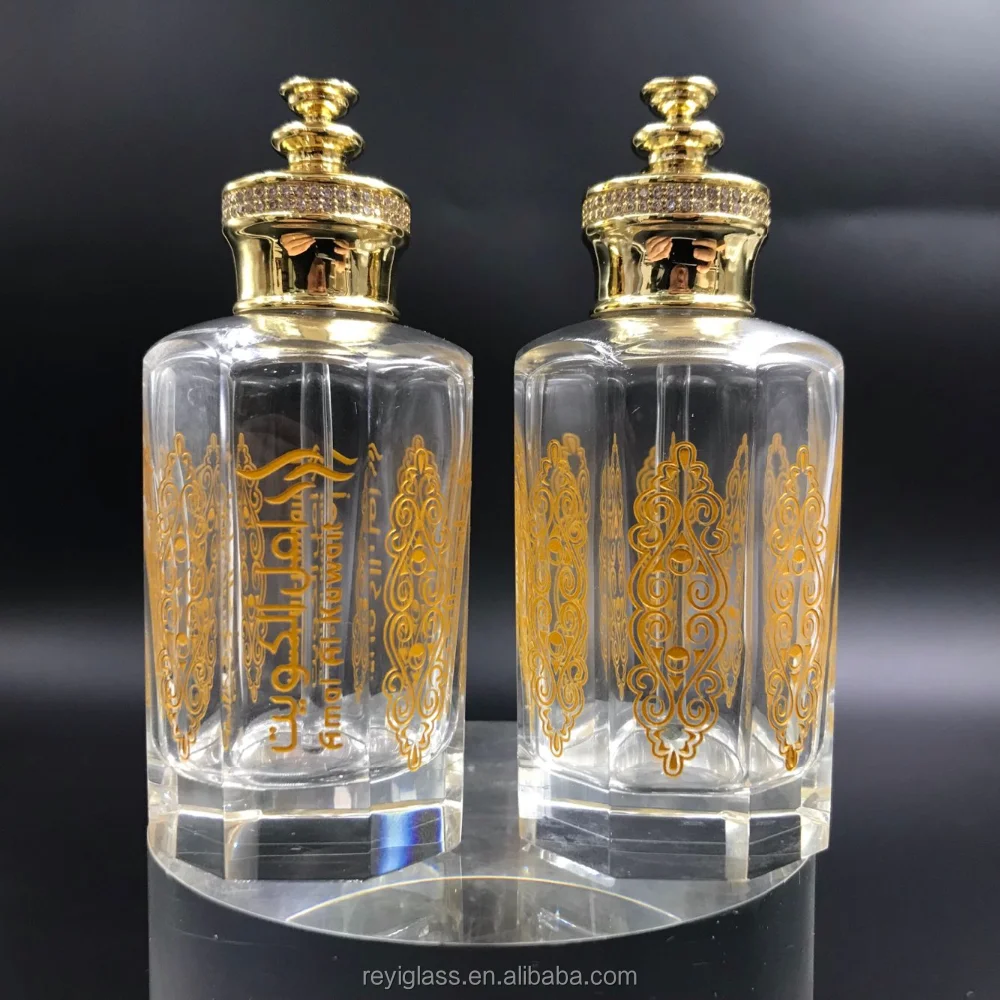 36ML Hot sale Fancy Attar Crystal Bottle with luxury jewelry cap for oud oil and perfume