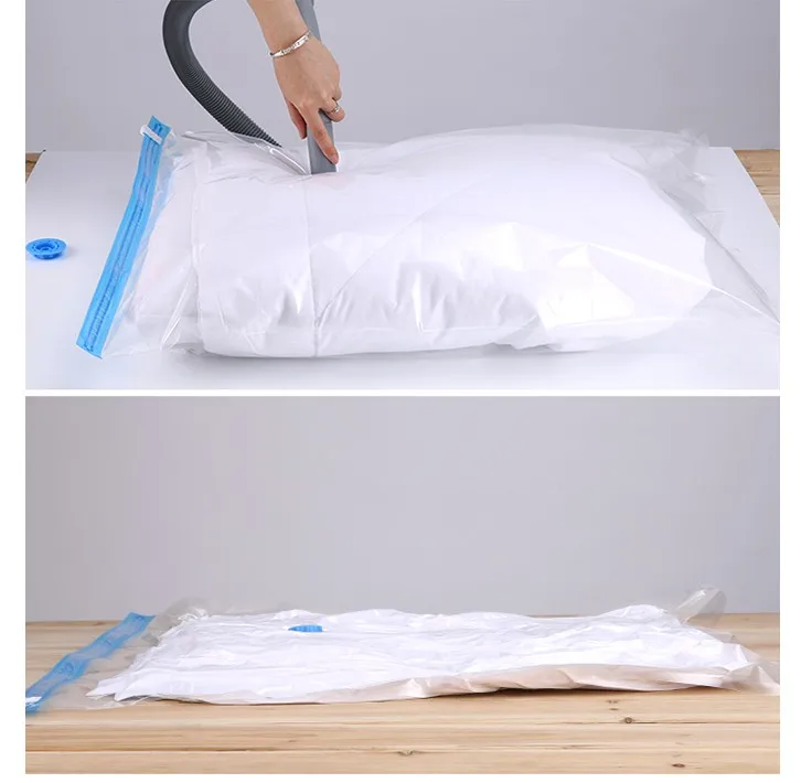Vacuum storage bags for cloths and bedding