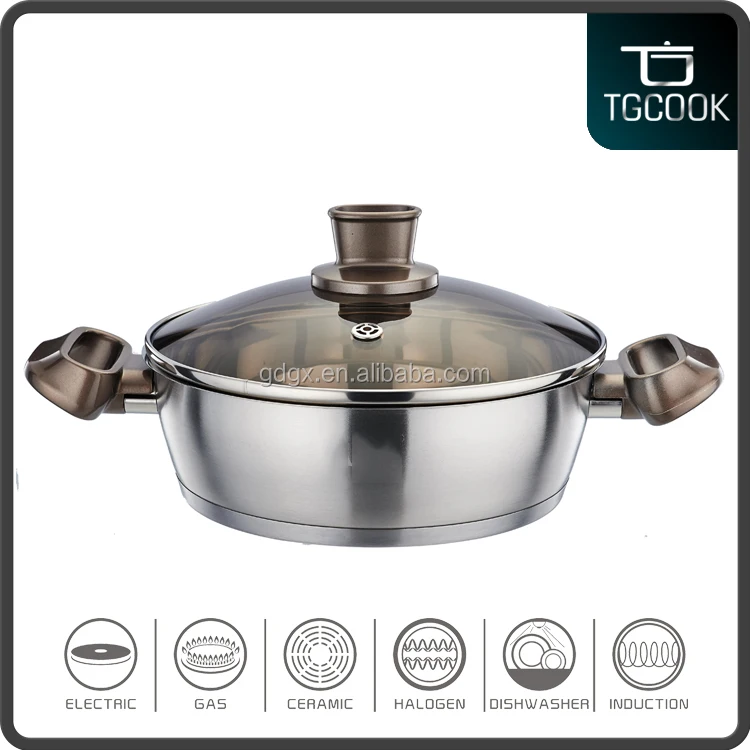 
6PCS stainless steel cookware sets Gift package cookware sets product with bakelite handle 
