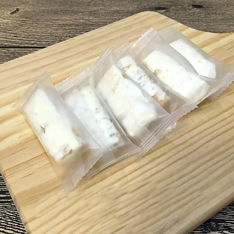 Cookie Biscuits Bags Packaging> Back Sealing Food Grade Clear Plastic Heat Seal Side Gusset Bag Disposable Chinese Bread Accept