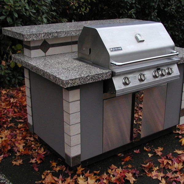 Stone Fabricator Aluminum Honeycomb backed Yellow Granite Table Top for BBQ Barbecue