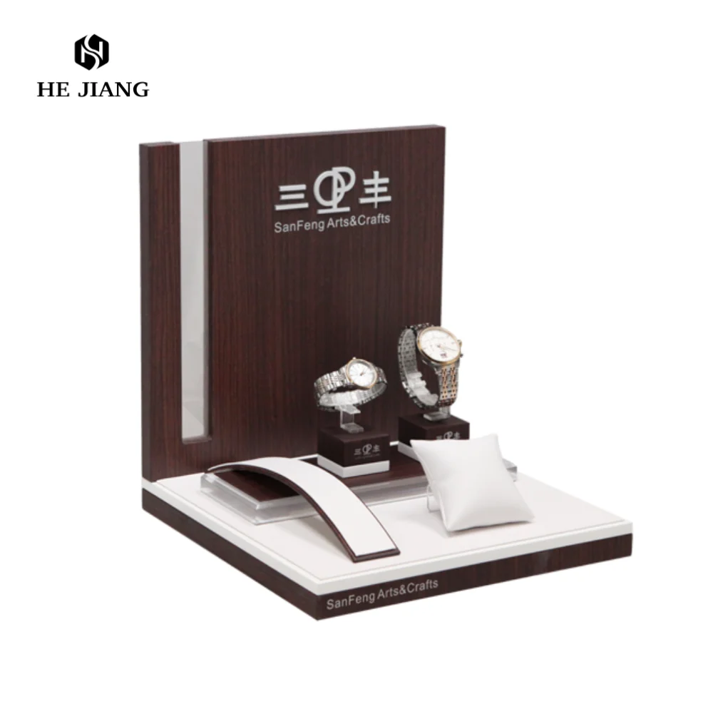Hot-selling Wood Table Display Rack Personalized Customized Counter Watch Display Rack