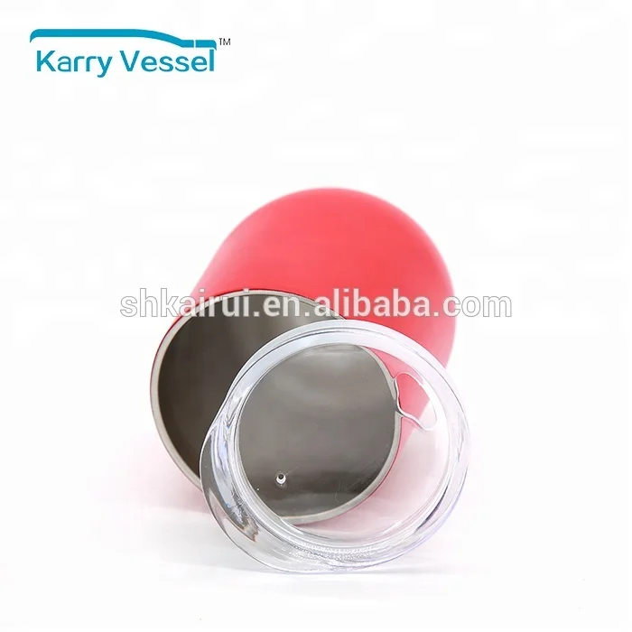 2020 Hot Stainless Steel Stemless Wine Tumbler Tumbler Cups for Coffee Double Wall Vacuum Insulated Travel with Lid, 12 Oz Mugs