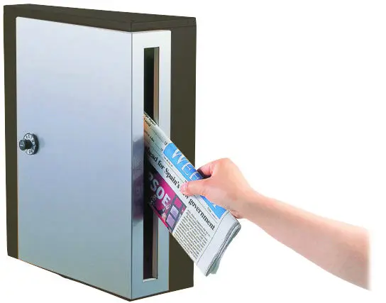 Mail box mounted on wall with sophisticated excellent design