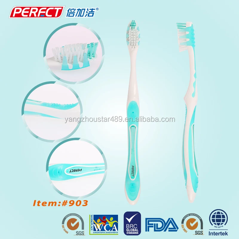 Янчжоу Креста щетины массаж десен зубная щетка компании в Китае