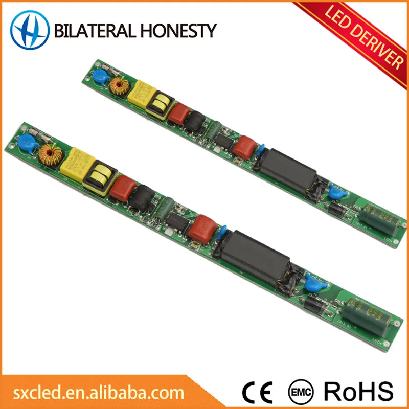 Pass CE EMC Rohs Isolated High Efficiency Low Temperature Rise Led Tube Driver for T5 T8 T10 Led Light 3-YEAR Single