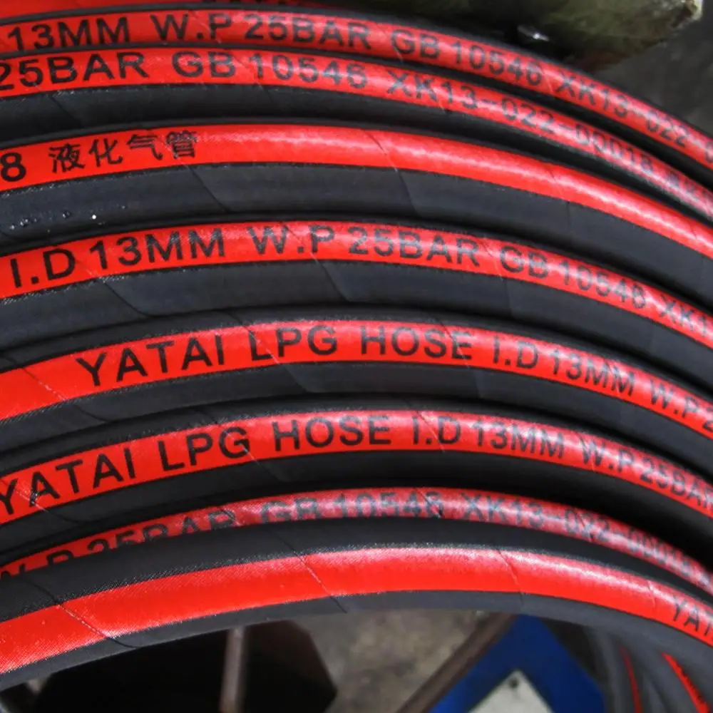 High pressure flexible LPG CNG flexible natural gas hose