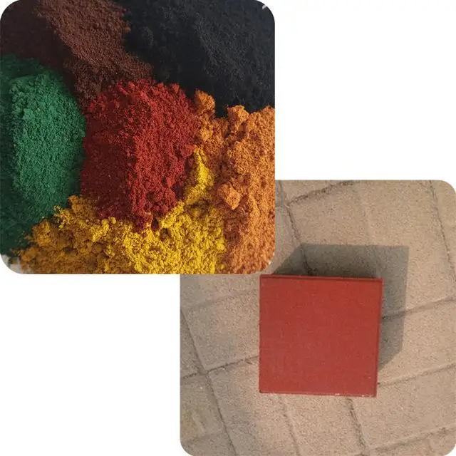 color pigment Iron oxide Red for concrete, terrace brick terrazo
