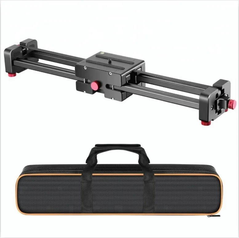 16 inch  Portable Camera Track Slider Video Stabilization Rail System with 4 Bearings for DSLR Camera Photography